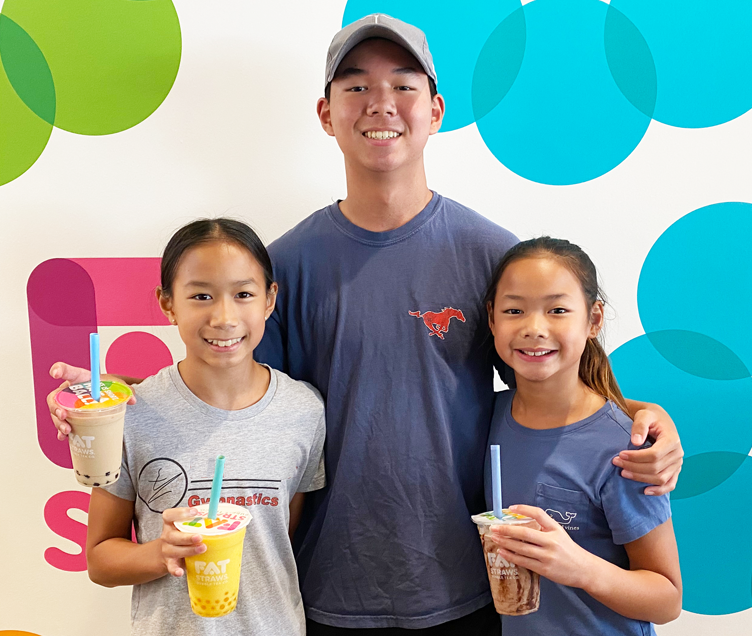Pham children at Fat Straws