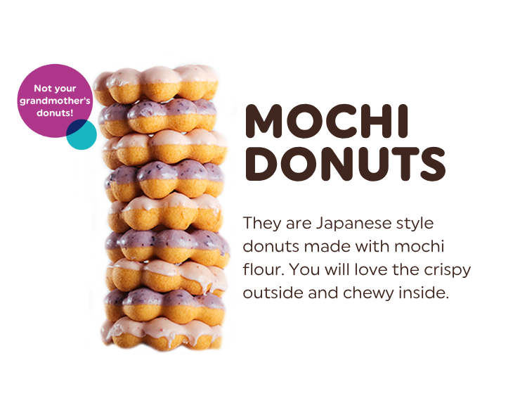 Fat Straws Mochi Donuts